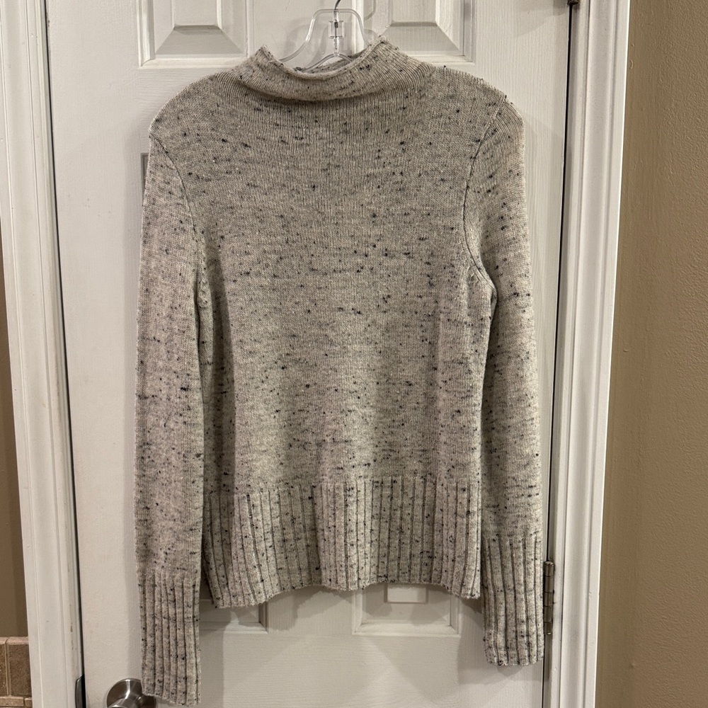 Madewell Merino Wool Blend Space Dye Funnel Neck Sweater - S
